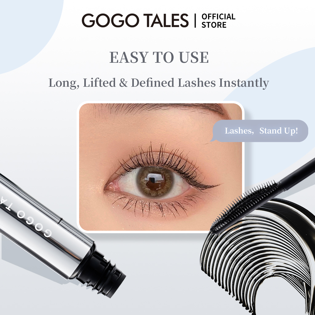 [BPOM]GOGO TALES 3D mascara waterproof tahan lama maskara anti air natural look black lentik bulu mata tebal eyelash curl volume in one roll day and night GT589