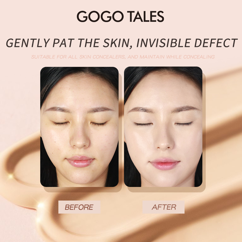 [BPOM]GOGO TALES Glow Air Cushion Indonesian Oil Dry Skin Moisturizer BB Cream Foundation Compact Powder GT471