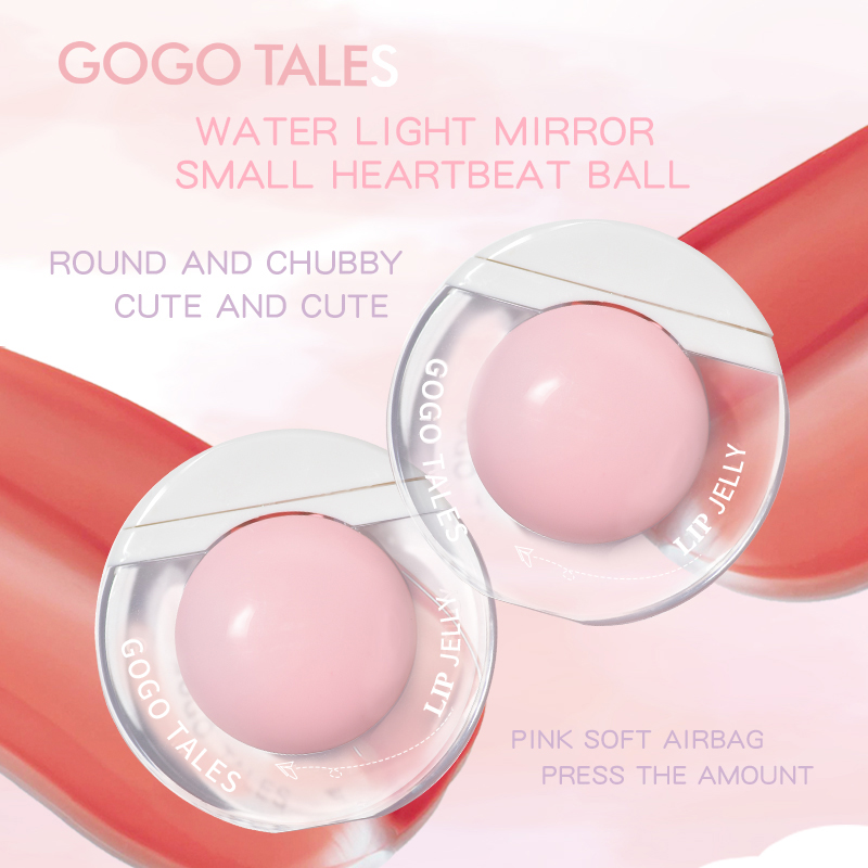 [BPOM]GOGO TALES Little Pink Ball Lip Gloss Sweet Jelly Color Lipstick Soft Lipcream Moisturizing Lip Tint Anak Sekolah Lip Matte Lip Glaze Tahan Lama GT557
