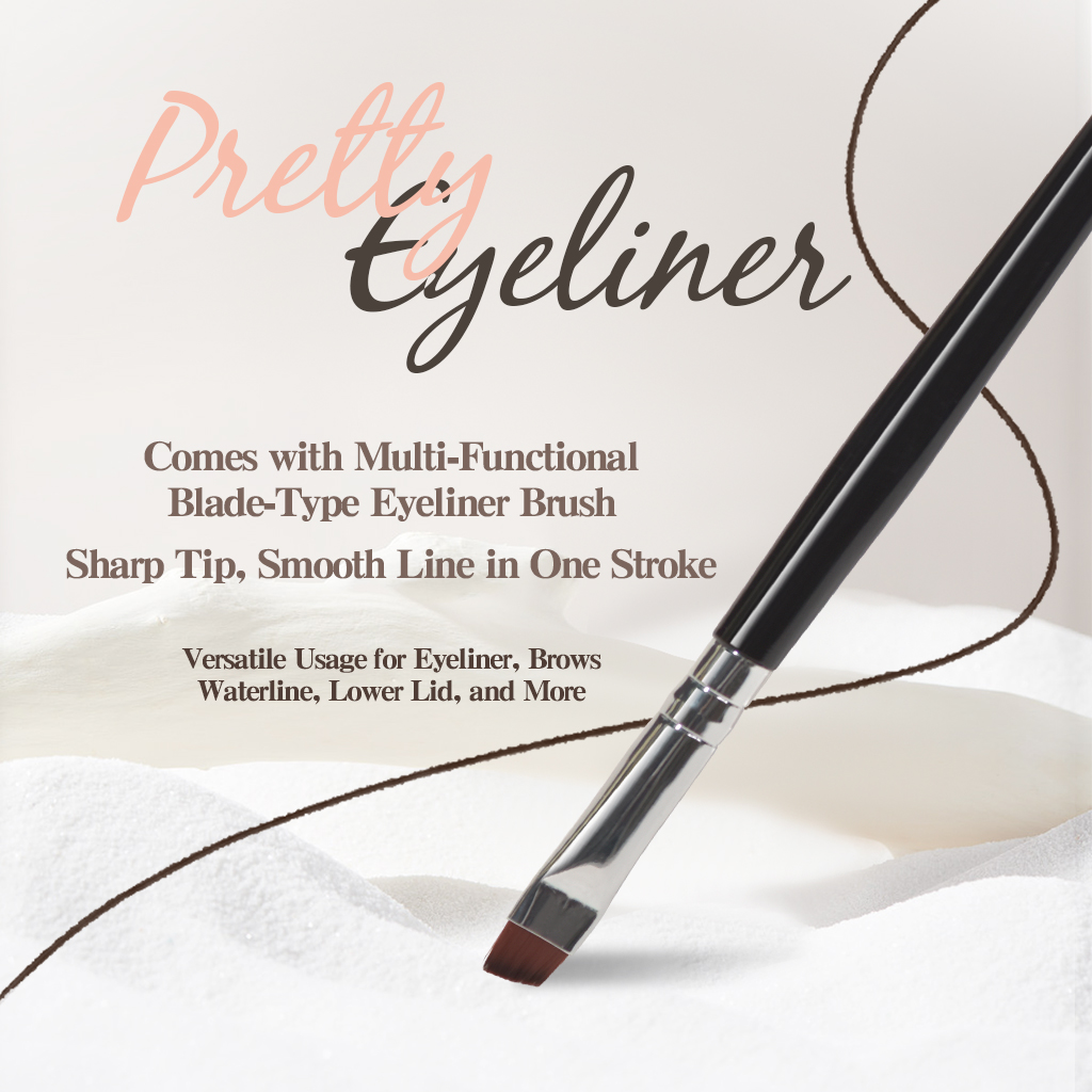 [BPOM]GOGO TALES Tahan Air Cushion Eyeliner Gel Waterproof Pensil Black Pewarna Matte Makeup GT655
