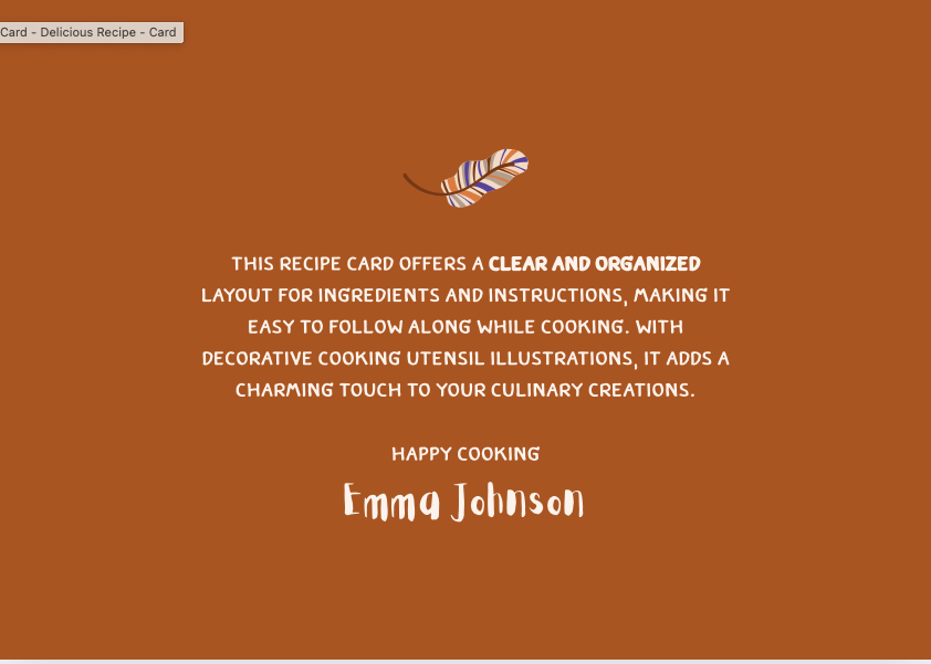 Professional Recipe Book Template - Editable and Printable