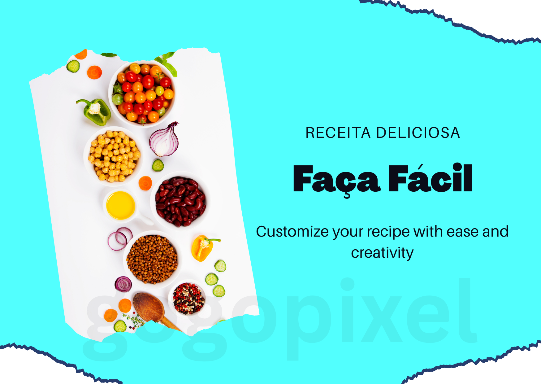 Stunning Recipe Book Cover Template - Editable and Printable