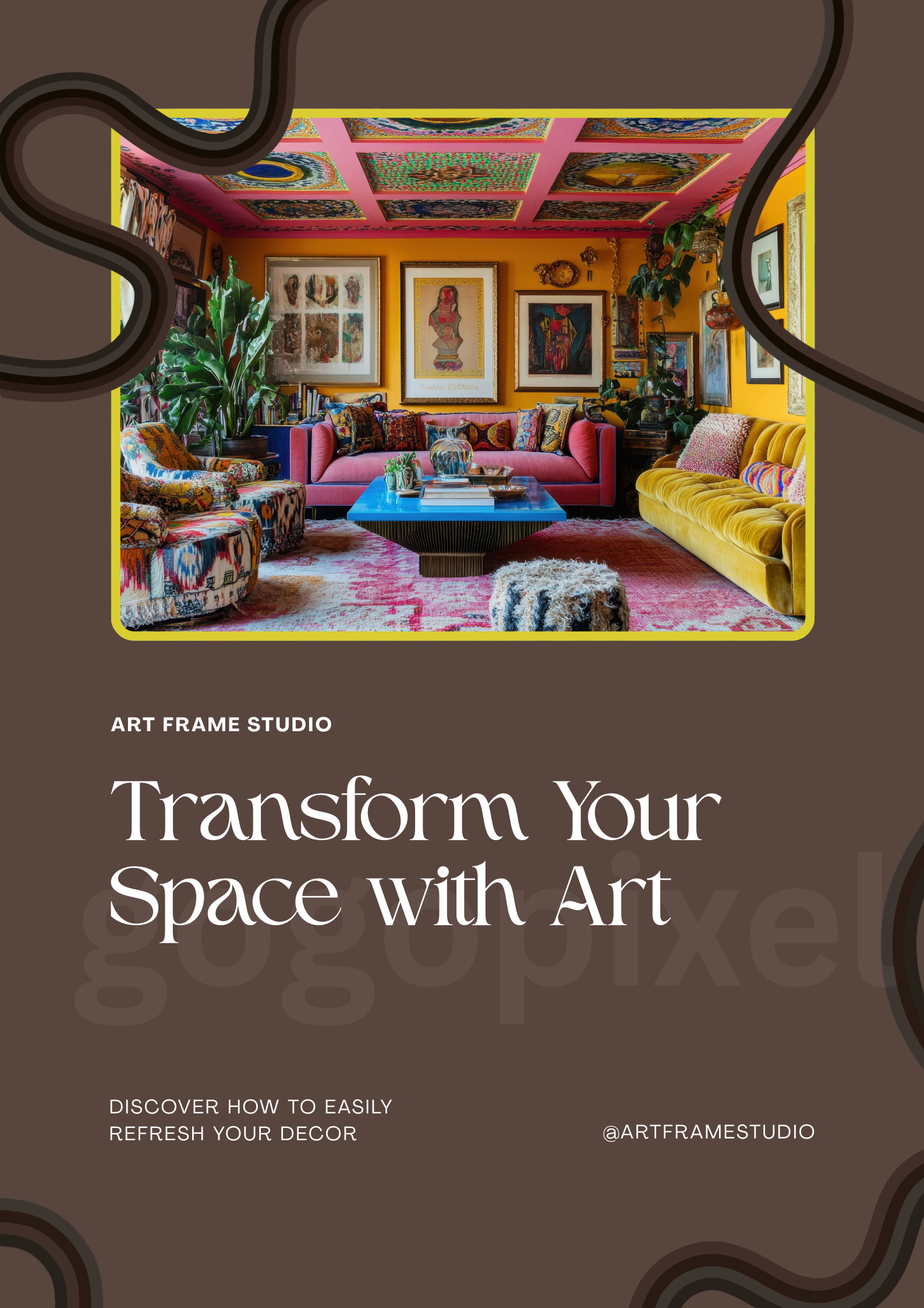 Minimalist Art & Book Magazine Template - Editable and Printable