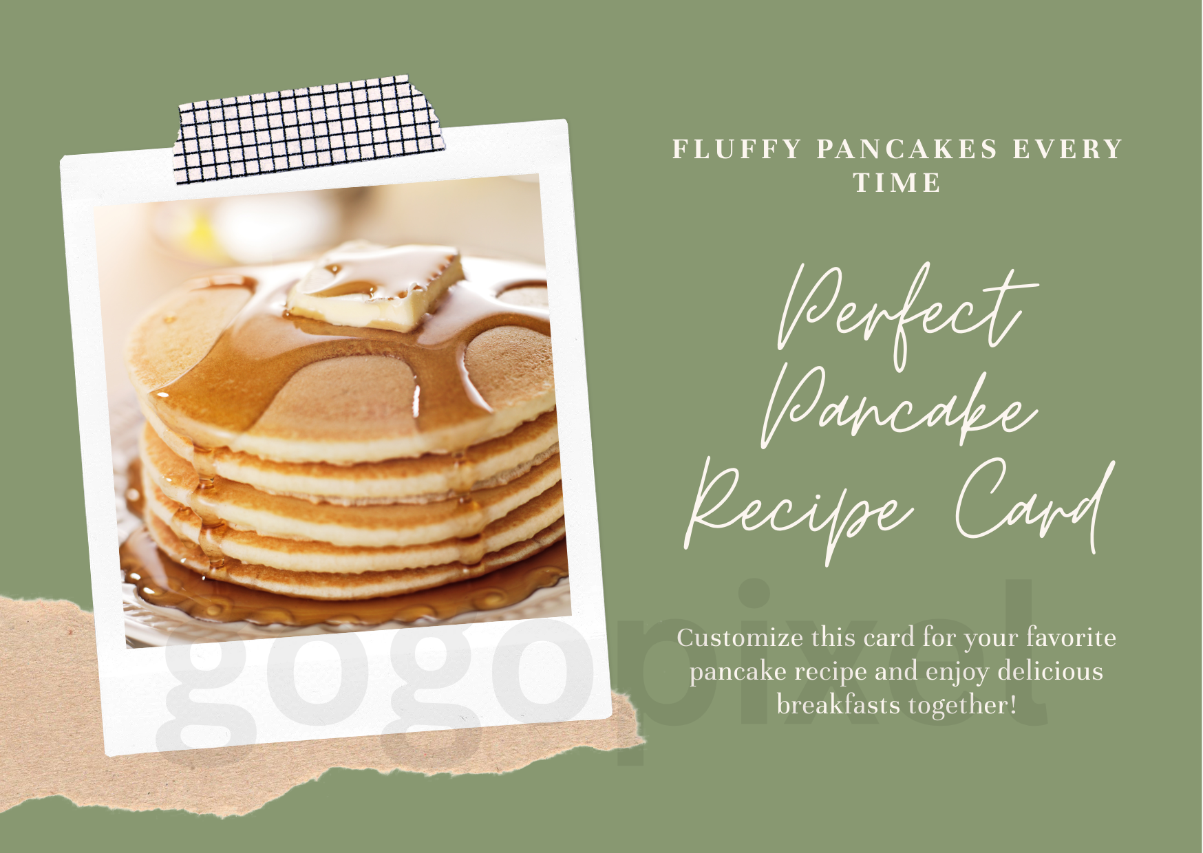 Perfect Recipe Cover Template - Editable and Printable