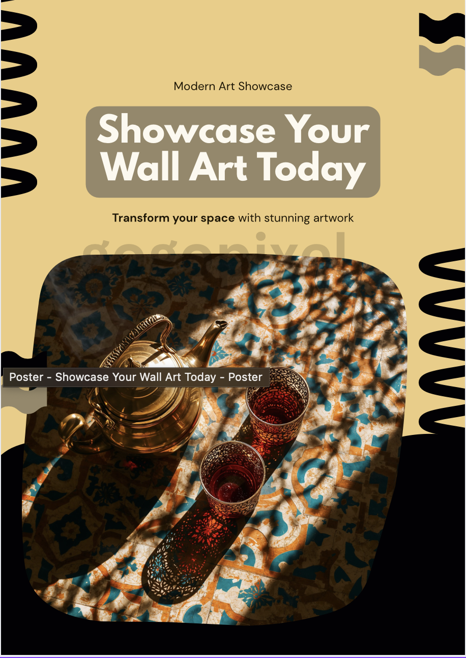Traditional Brass Teapot Set -  Digital Art Print Download