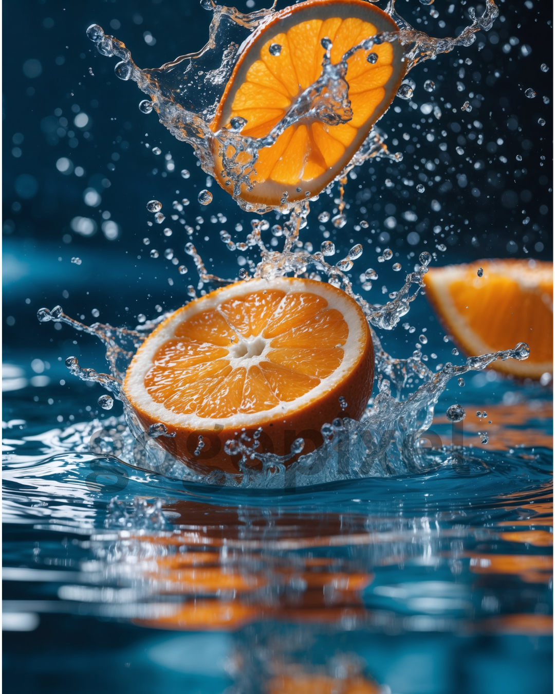 Vibrant Orange Splash - Printable and Digital Download