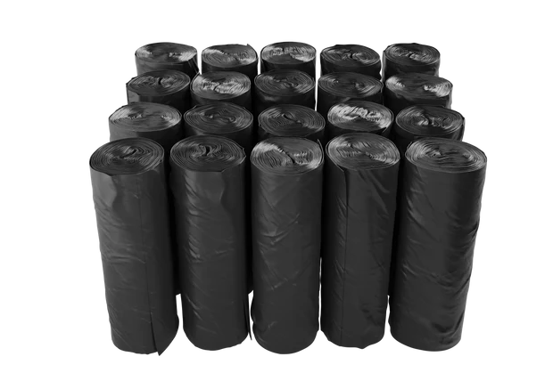 Black Trash Bag Roll