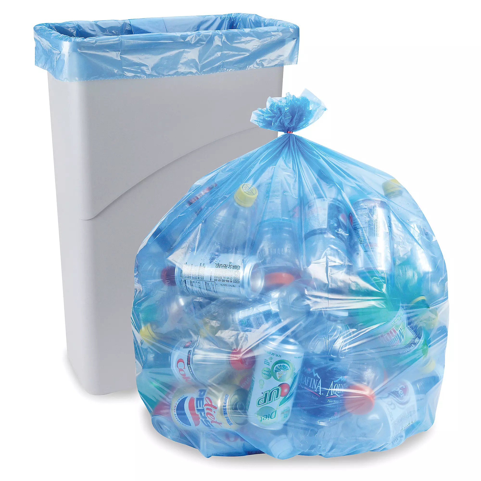 Blue Recycling Trash Bags