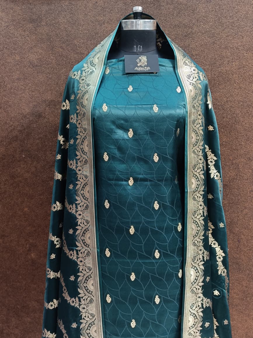 Emerald Silk Salwar Suit 1
