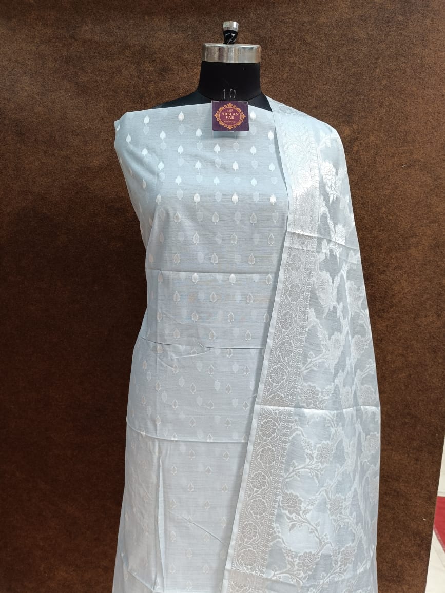Off White Banarasi Suit