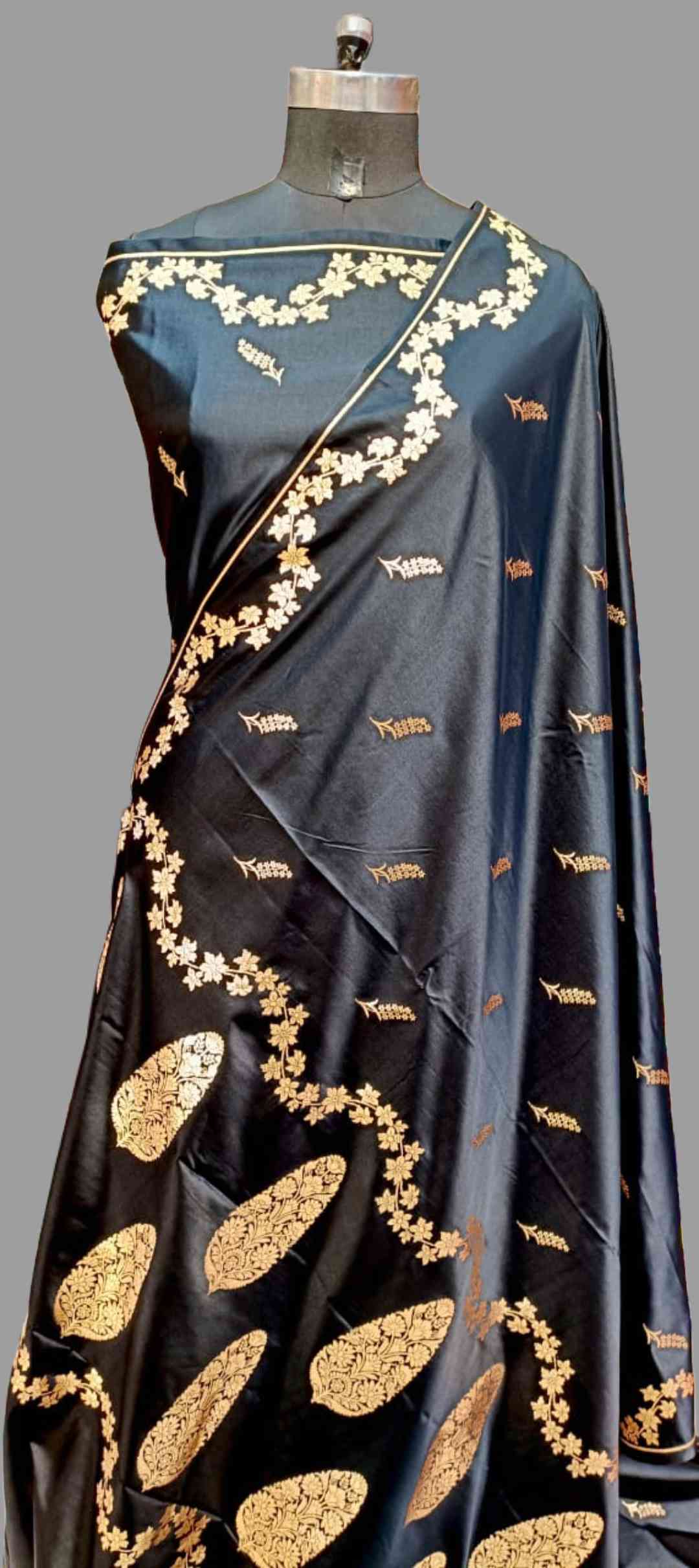 Elegant Black Designer Saree