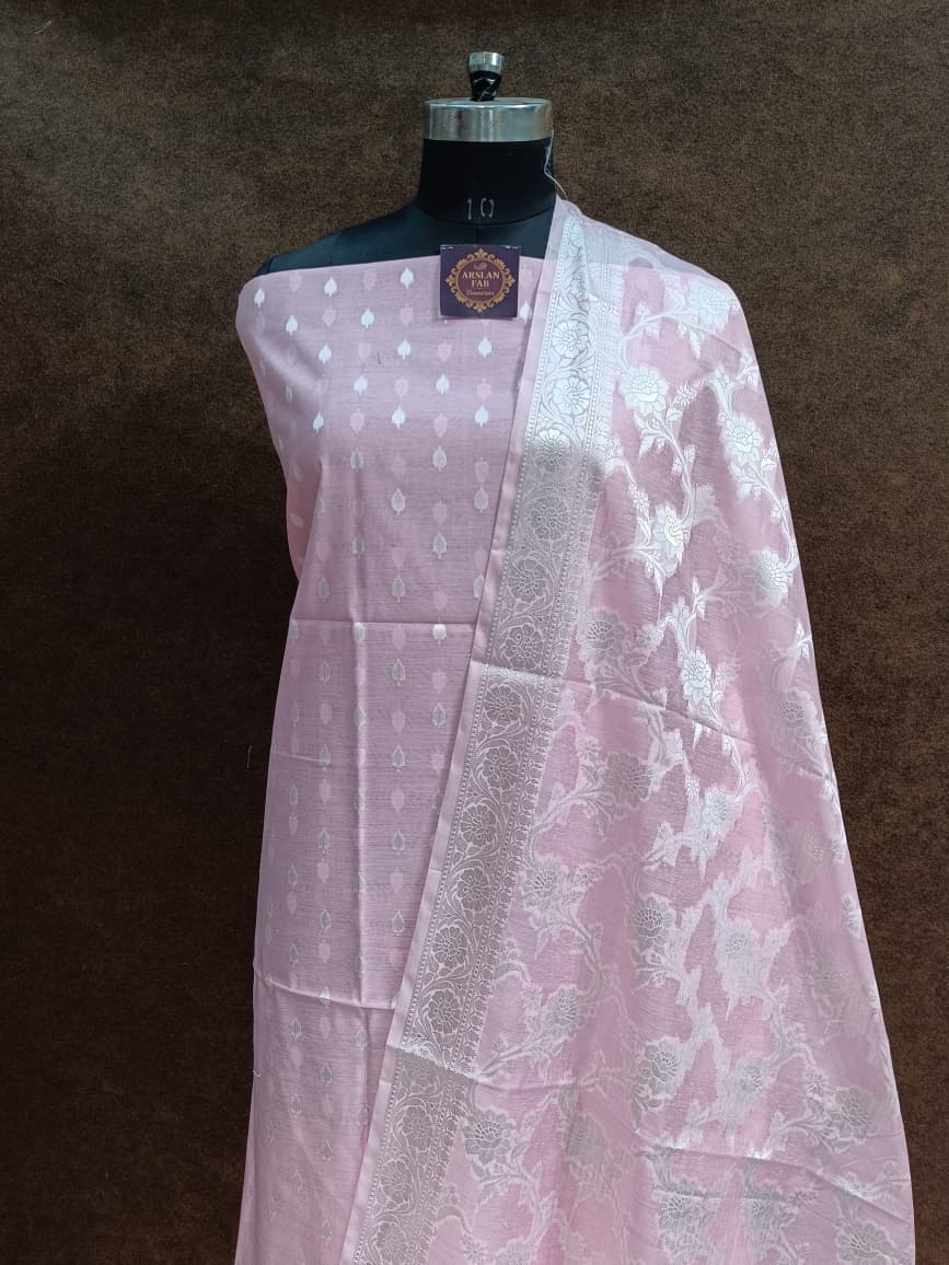 Pink Banarasi Suit