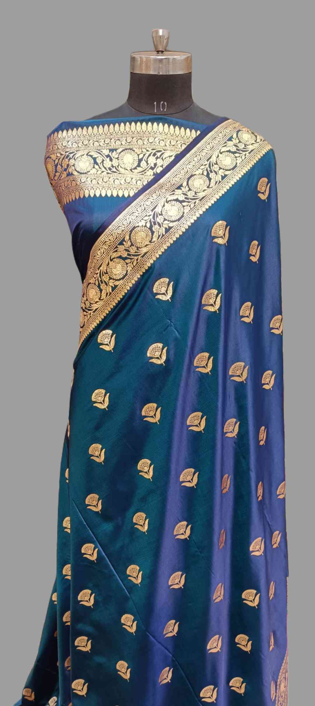 Navy Blue Silk Saree