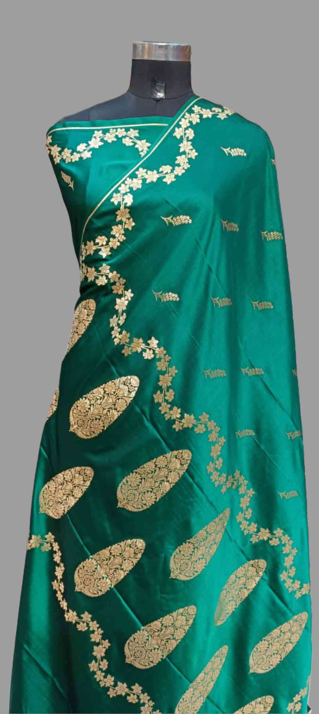 Elegant Green Designer Saree