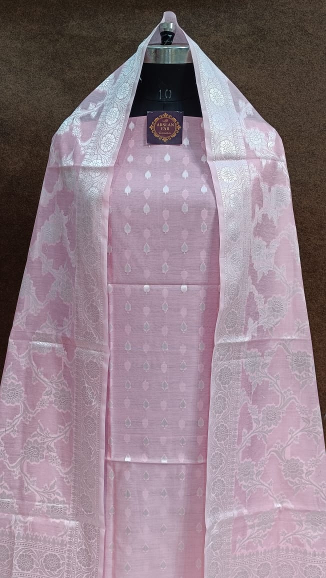 Pink Banarasi Suit