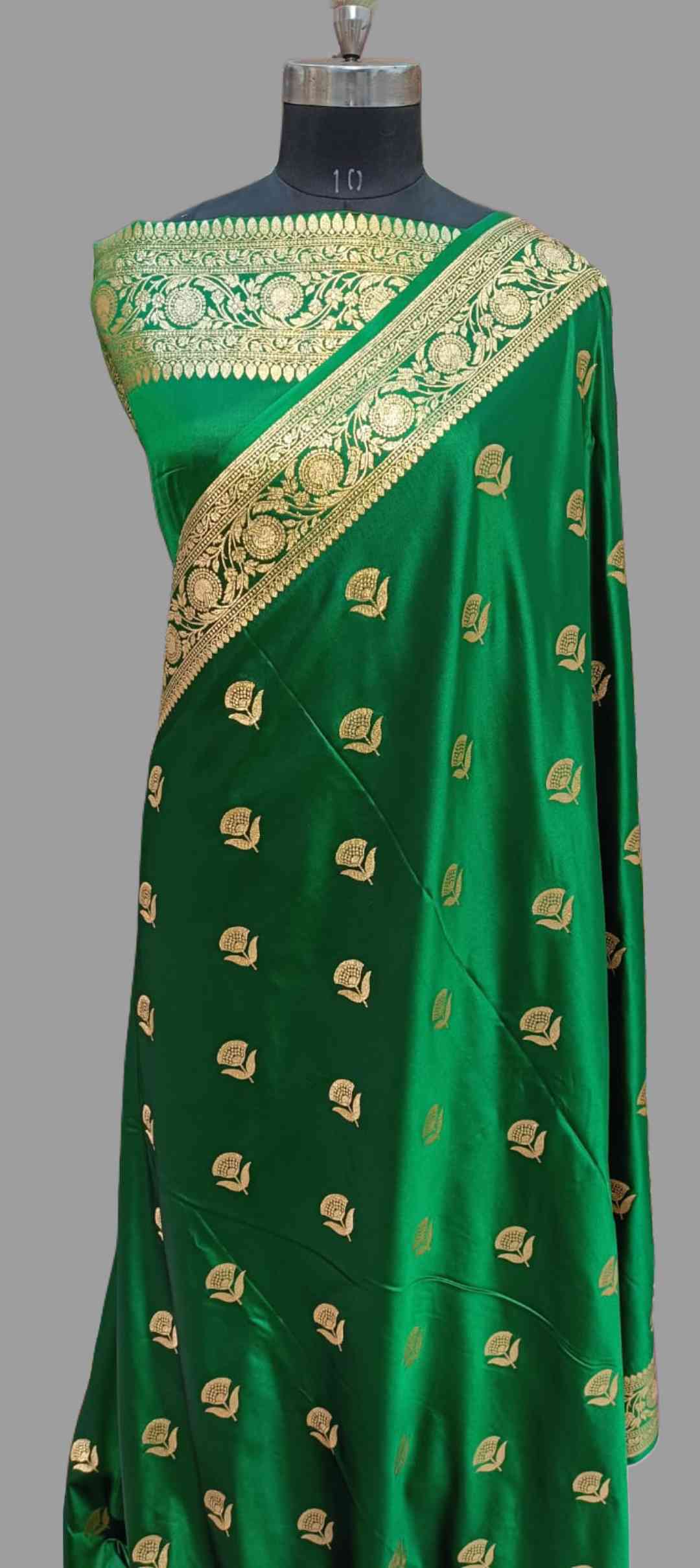 Elegant Green Silk Saree