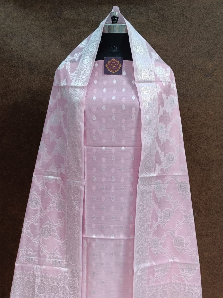 Pink Banarasi Suit