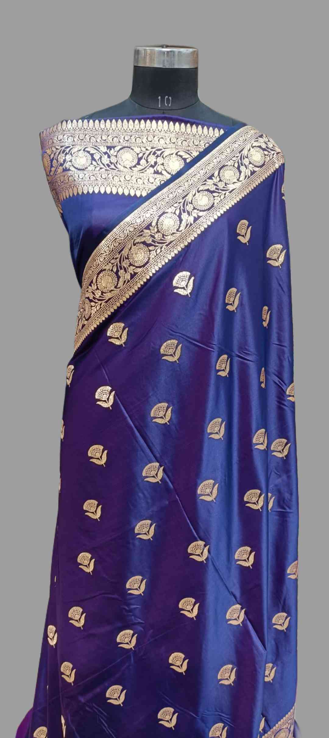 Designer Blue Silk Saree