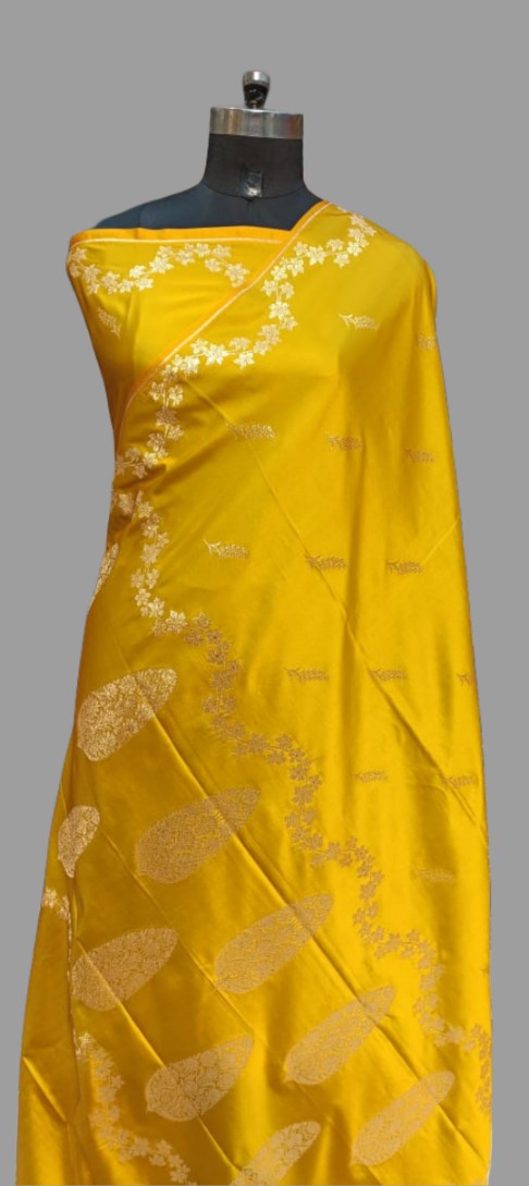Elegant Yellow Silk Saree