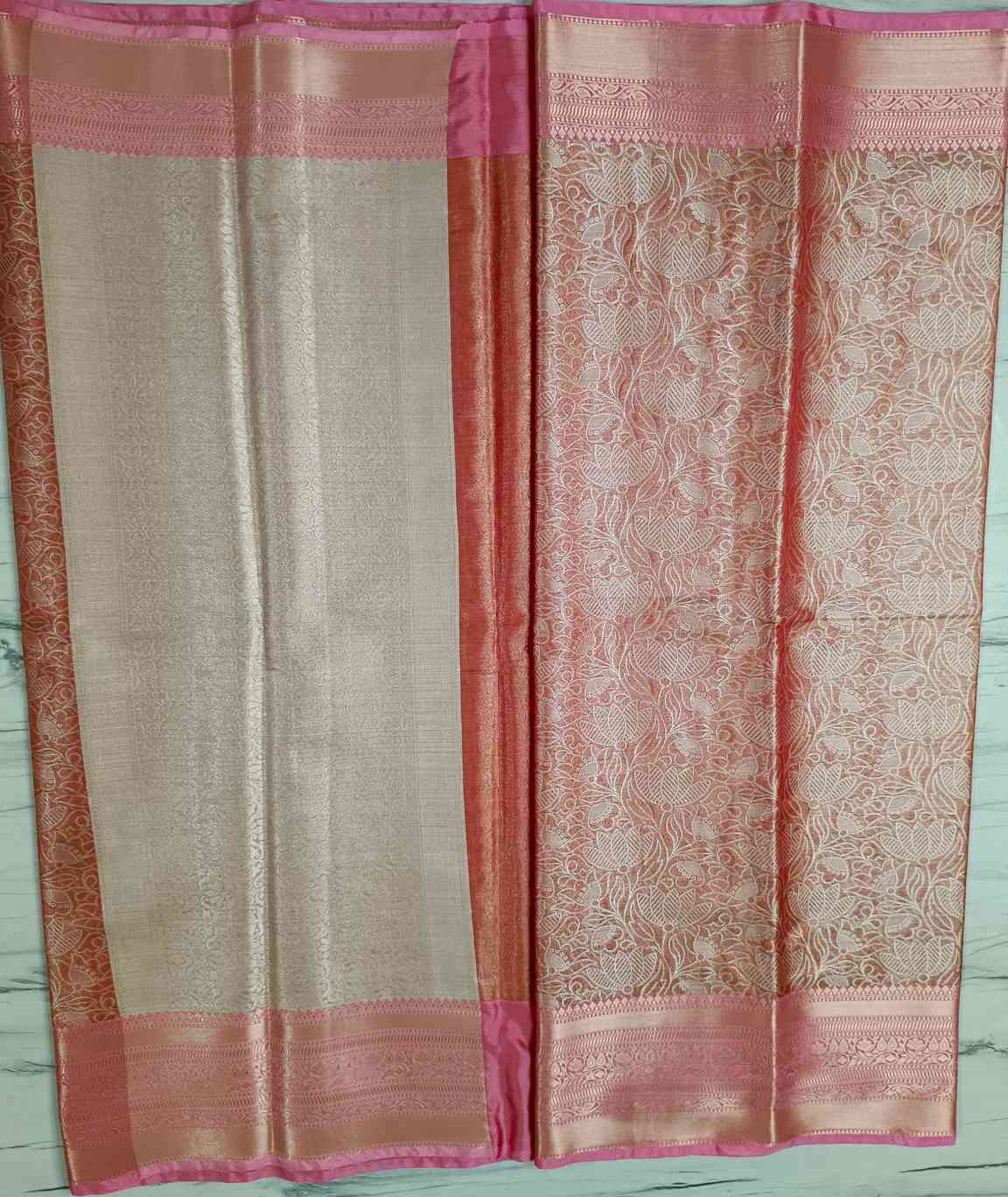 Pink Silk Saree