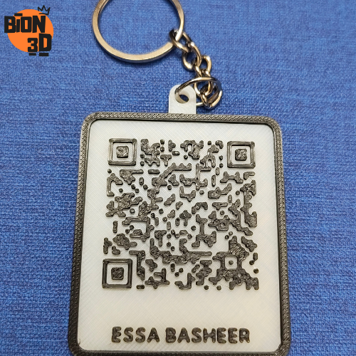 Custom QR Code Keychain