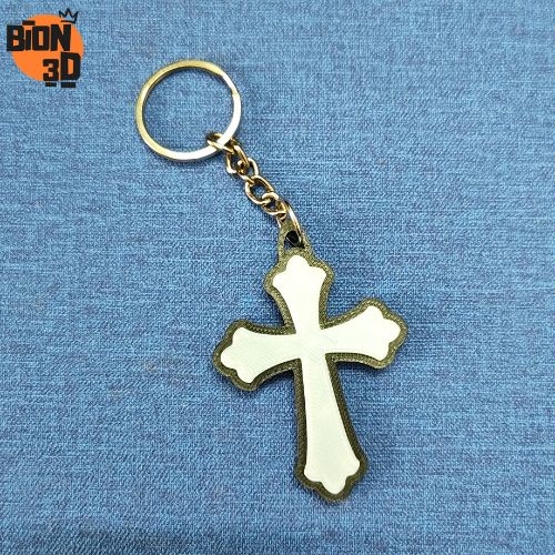 3D Printed Cross Keychain