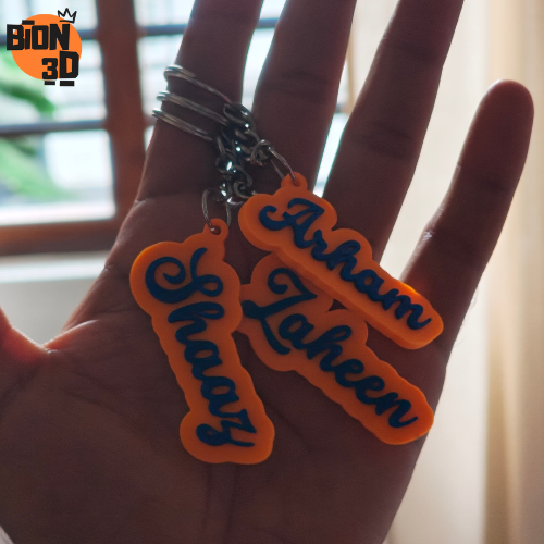 Custom Name Keychain - Dual color