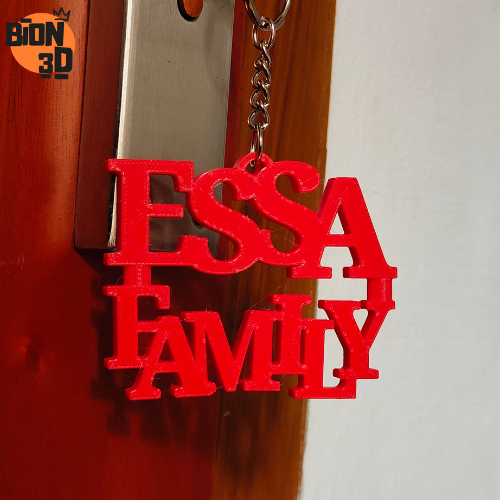 Custom 3D Printed House Keychain