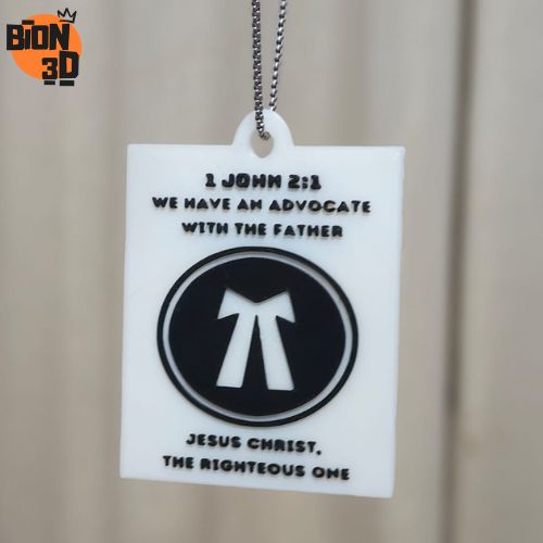 Christian quote 3D car hanging plate