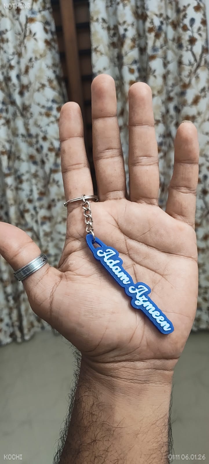 Custom Name Keychain - Dual color