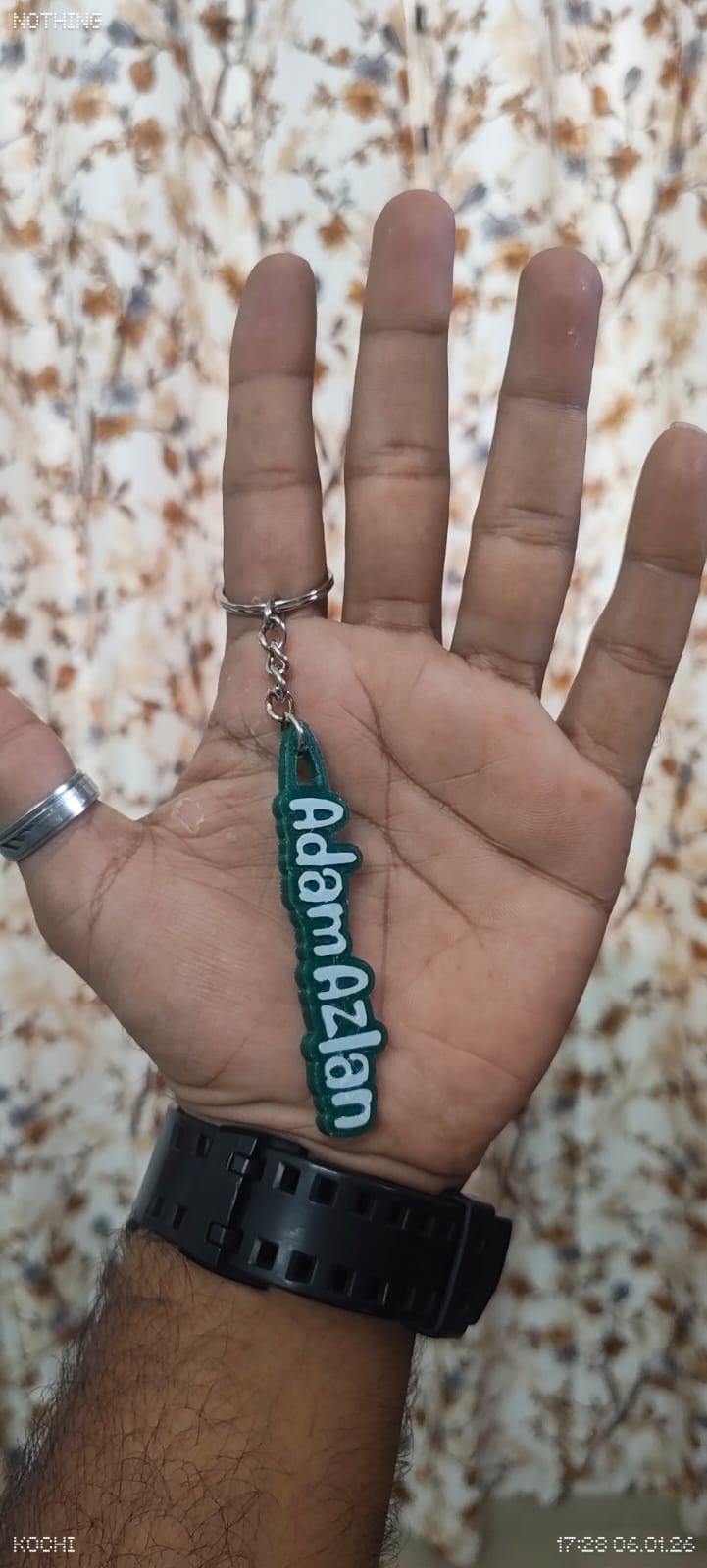 Custom Name Keychain - Dual color