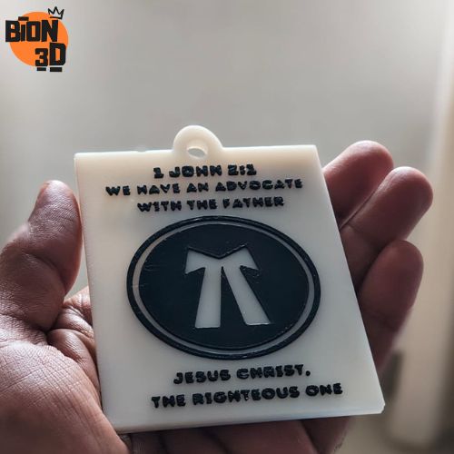 Christian quote 3D car hanging plate