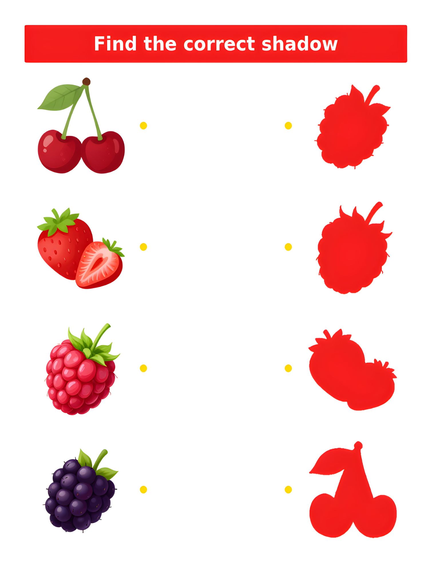 Find the Correct Shadow Fruits