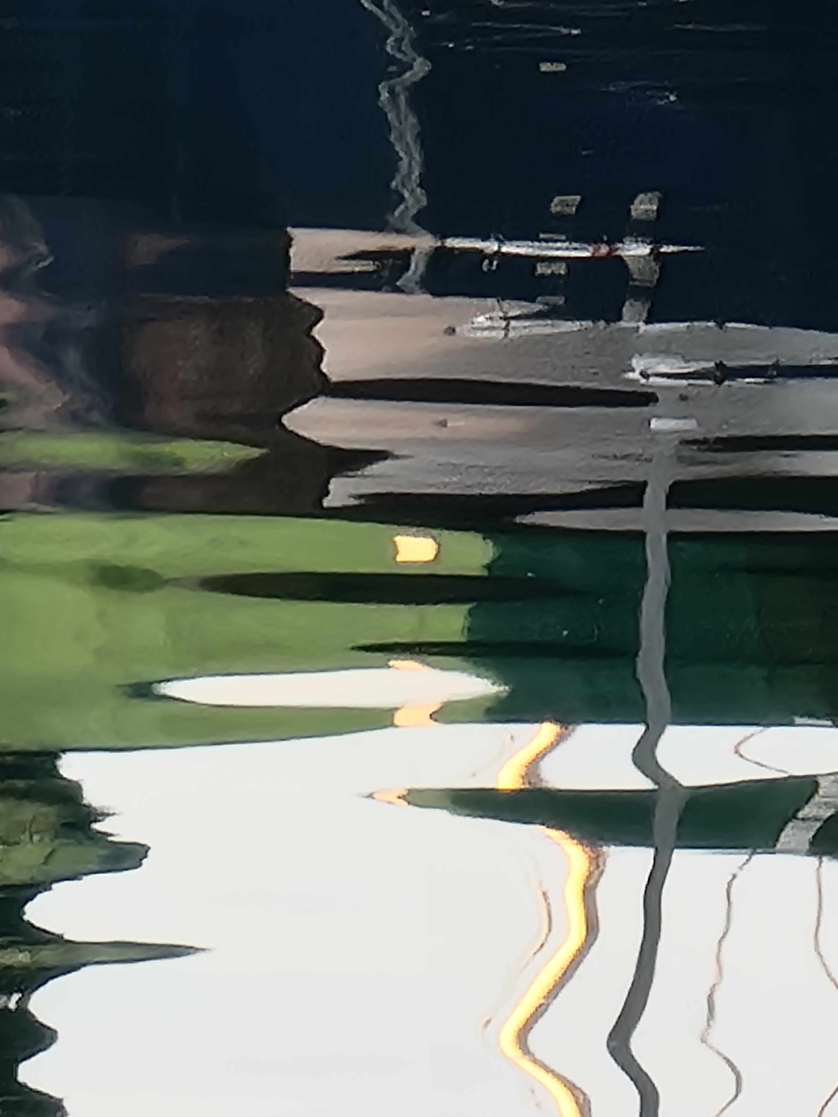 Abstract Water Reflection Art Print