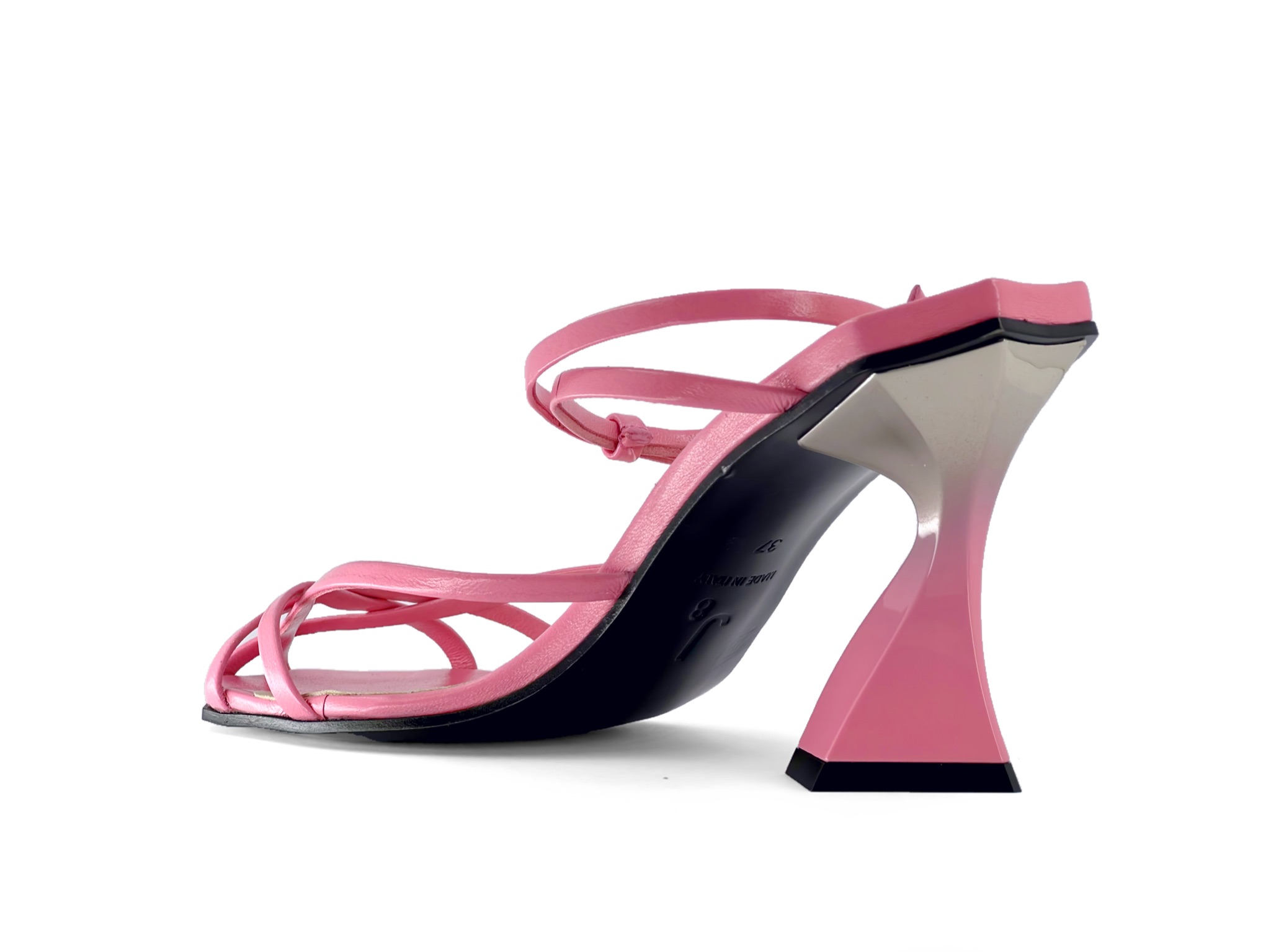 Futuristic Pastel Pink High Heel Sandal