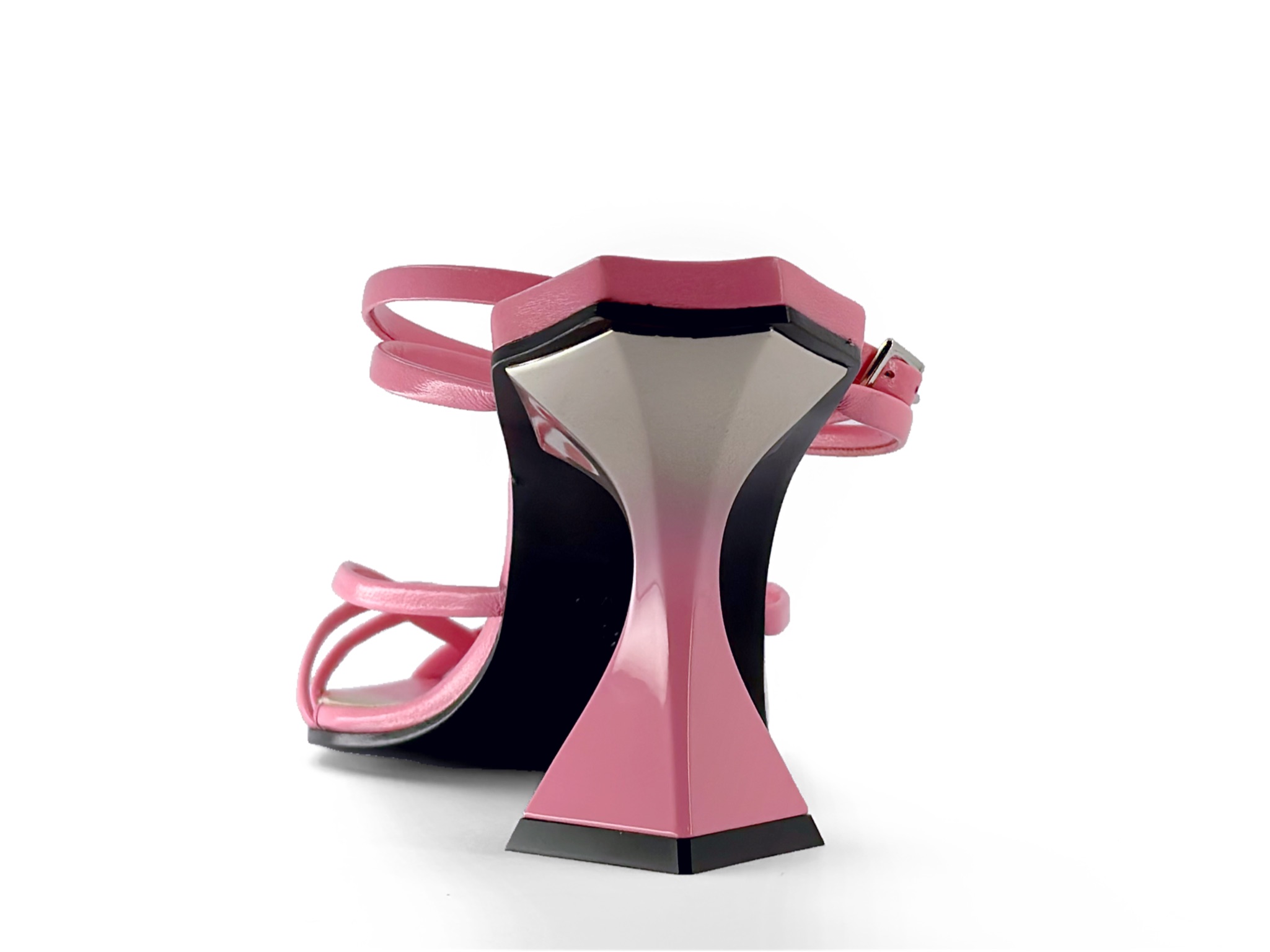 Futuristic Pastel Pink High Heel Sandal