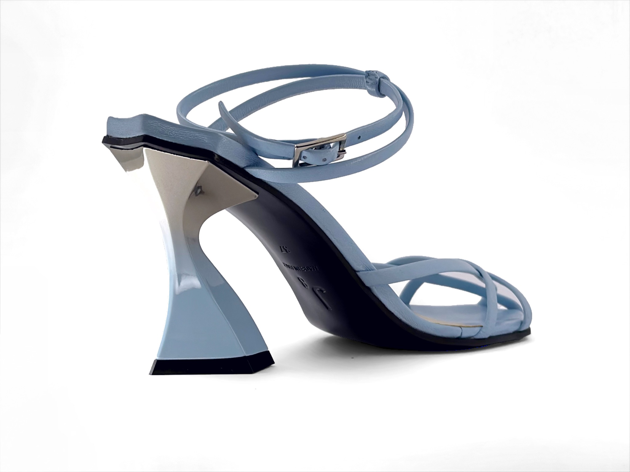 Futuristic pastel blue High Heel Sandal
