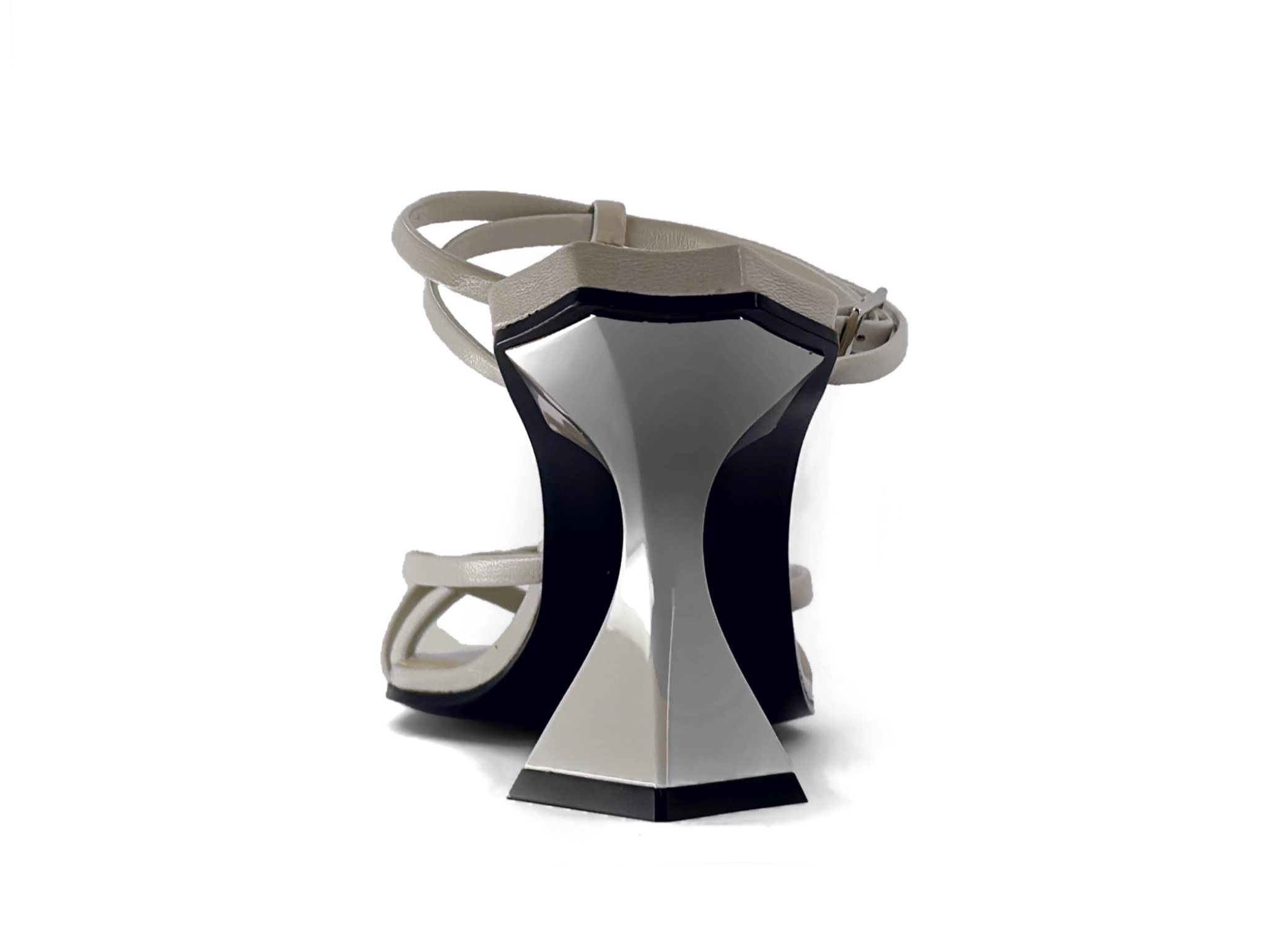 Futuristic Ice grey High Heel Sandal