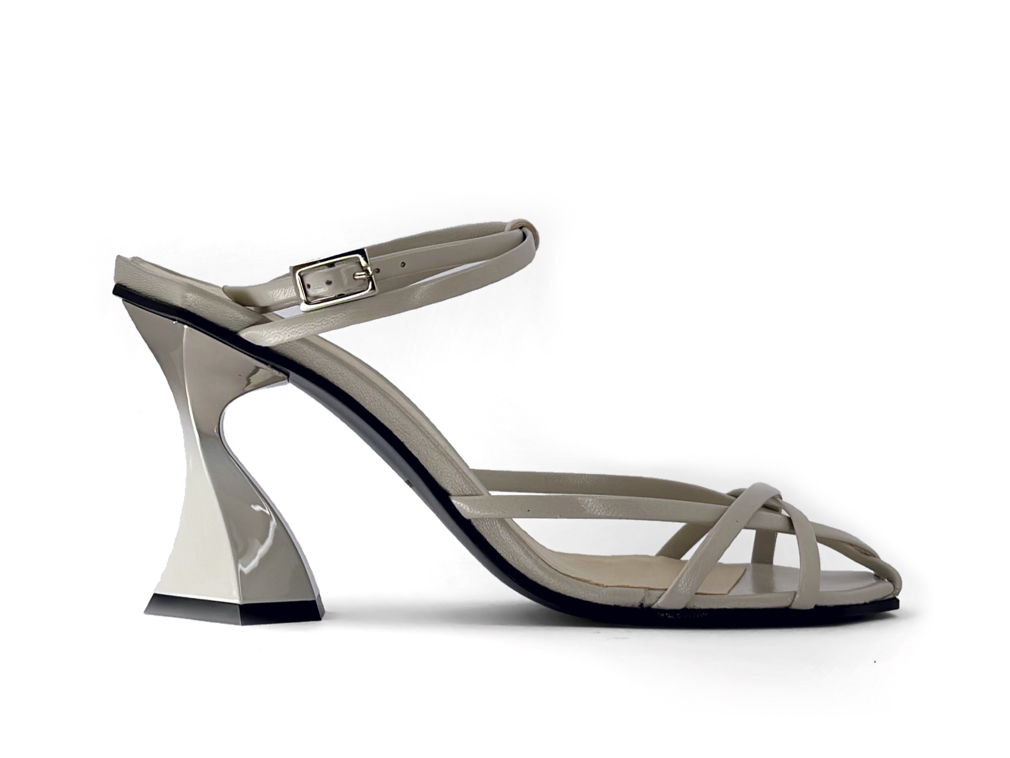 Futuristic Ice grey High Heel Sandal