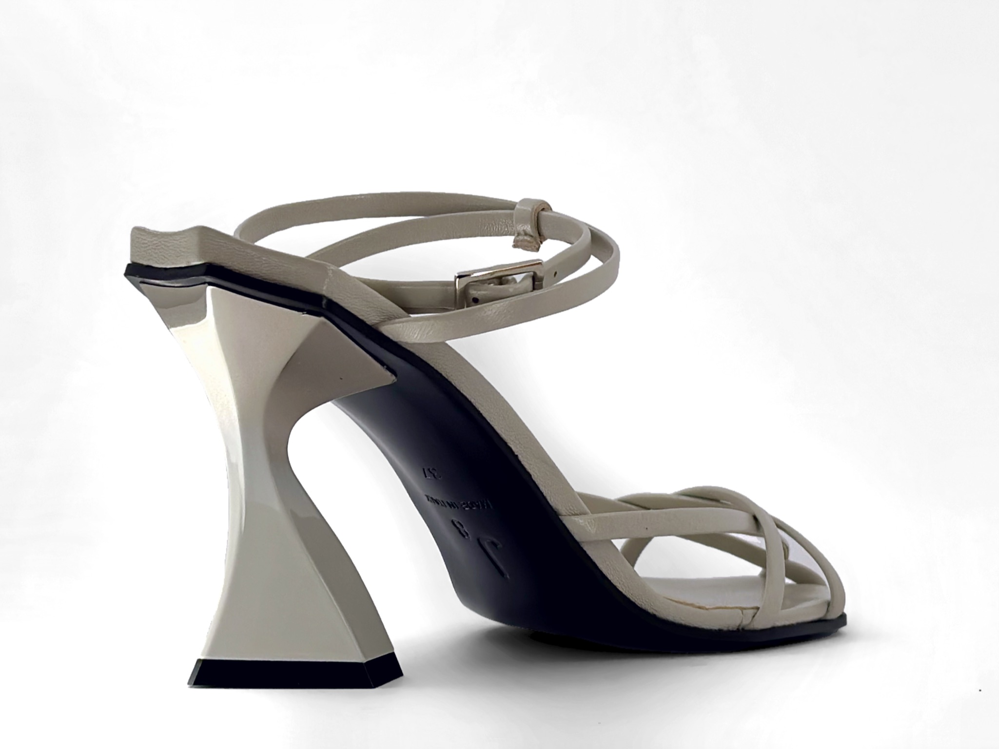 Futuristic Ice grey High Heel Sandal