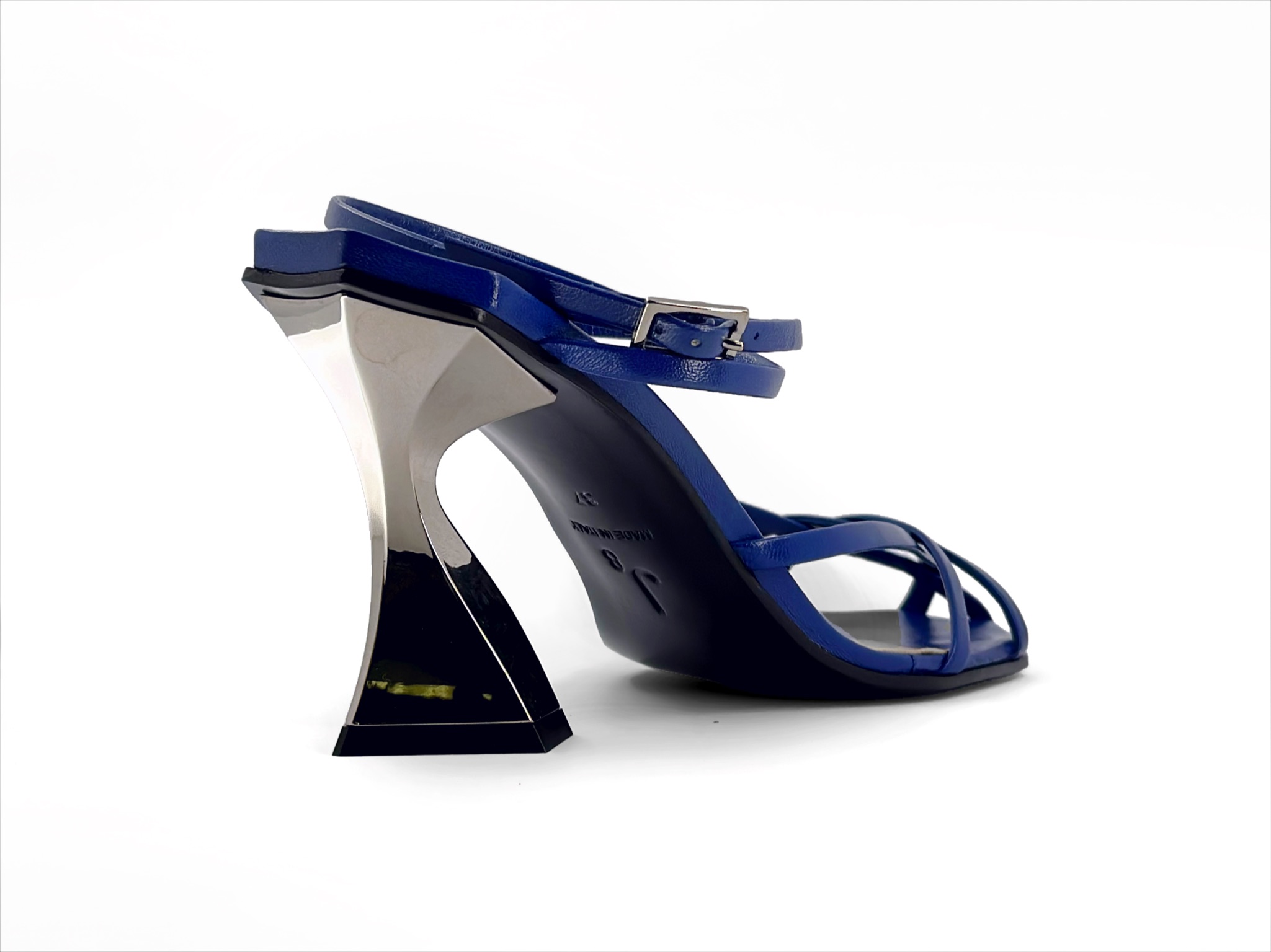 Blue High Heel Sandal