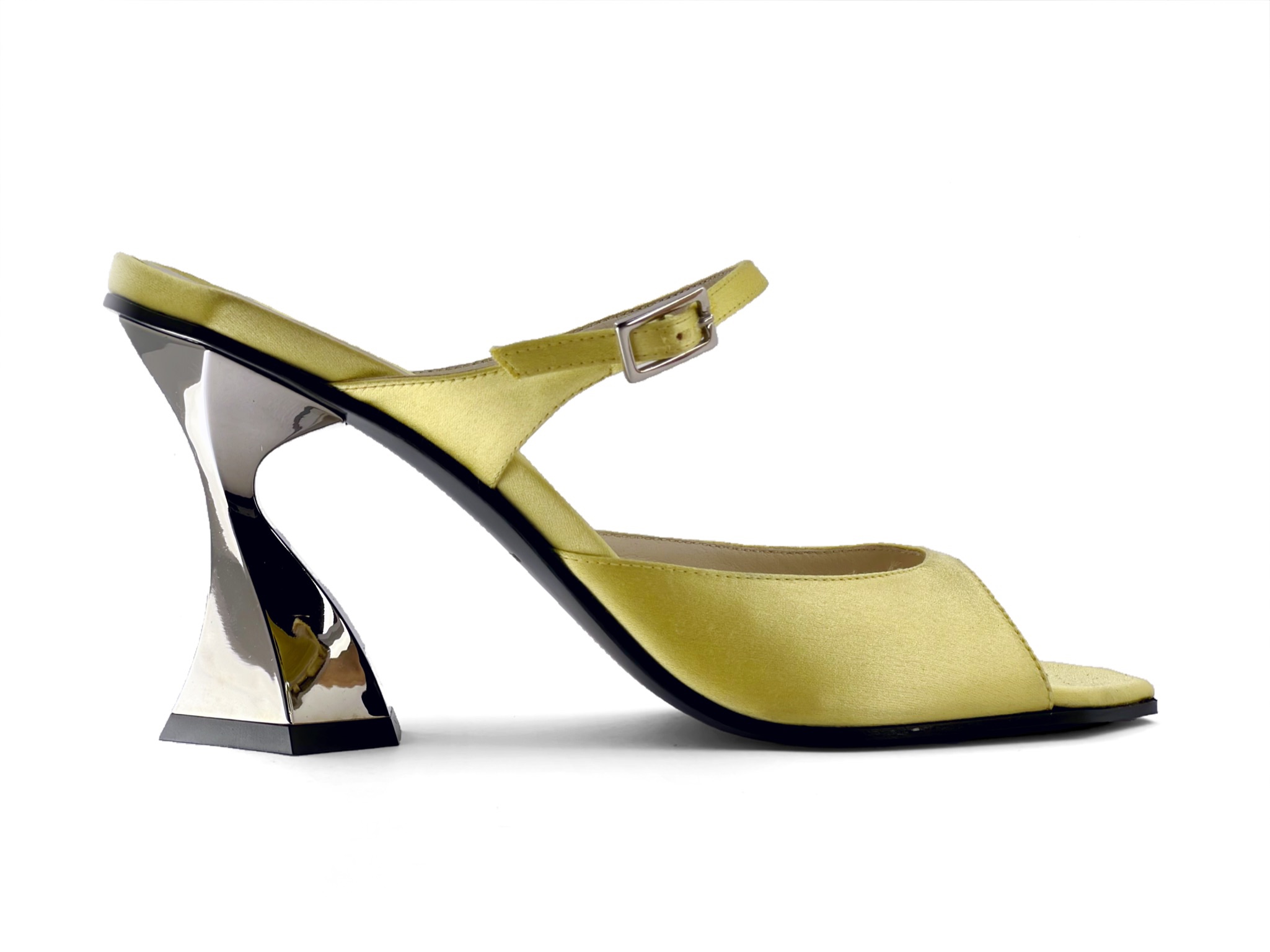Yellow Open-Toe High Heel Sandal