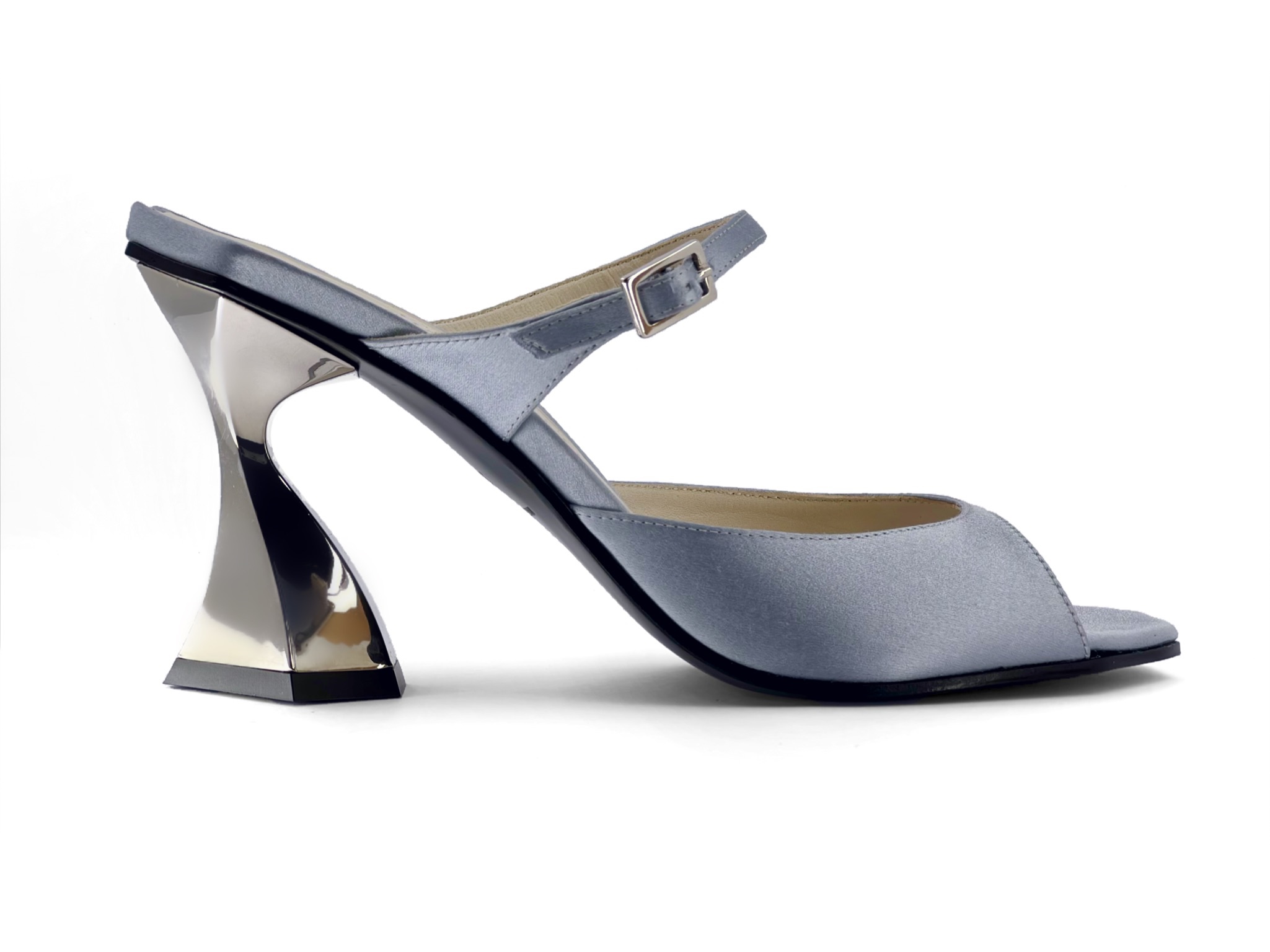 Ice Grey Heeled Sandal