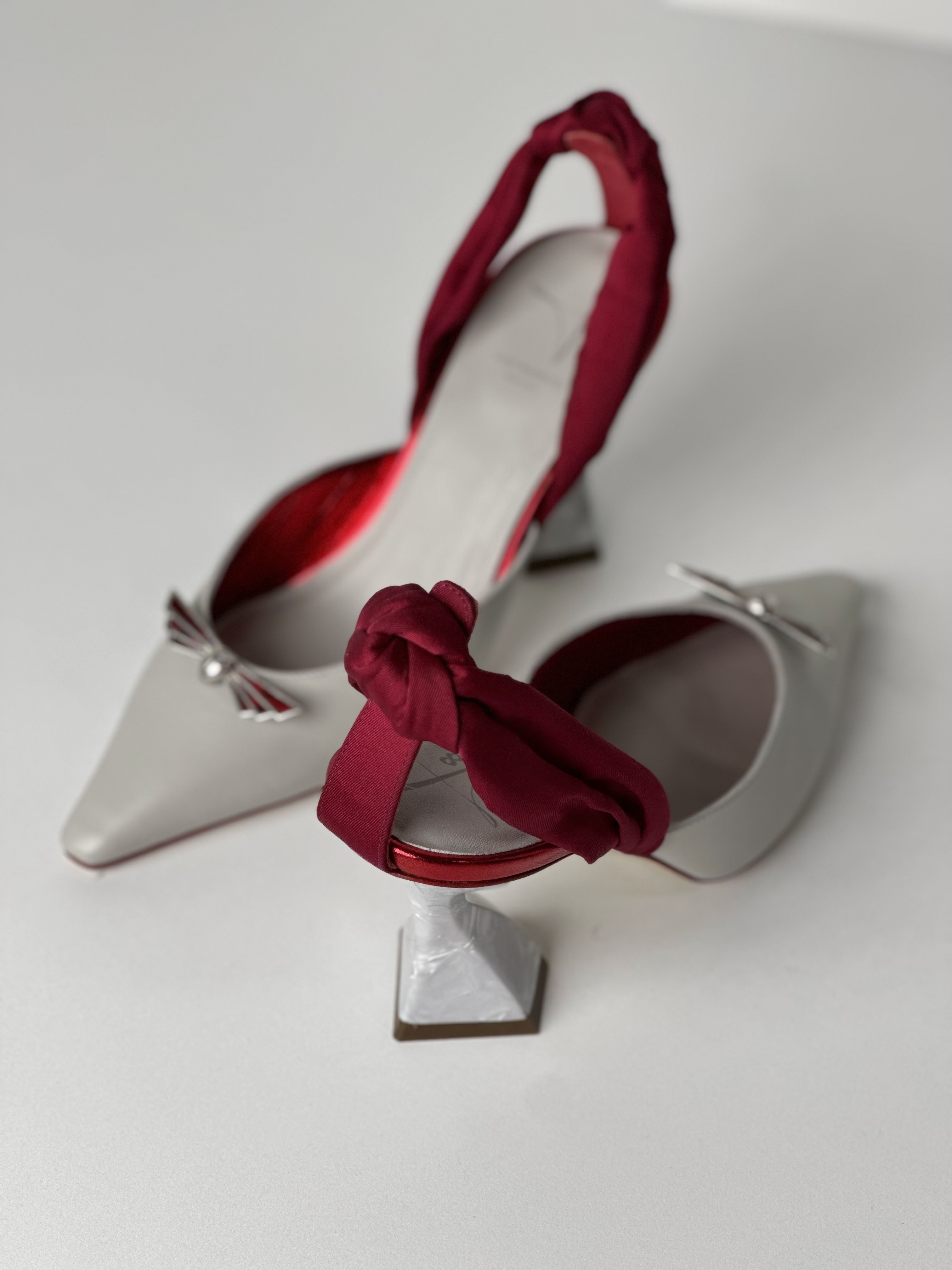 Judy Mazzotti - TAYLOR Red women's slingback pumps