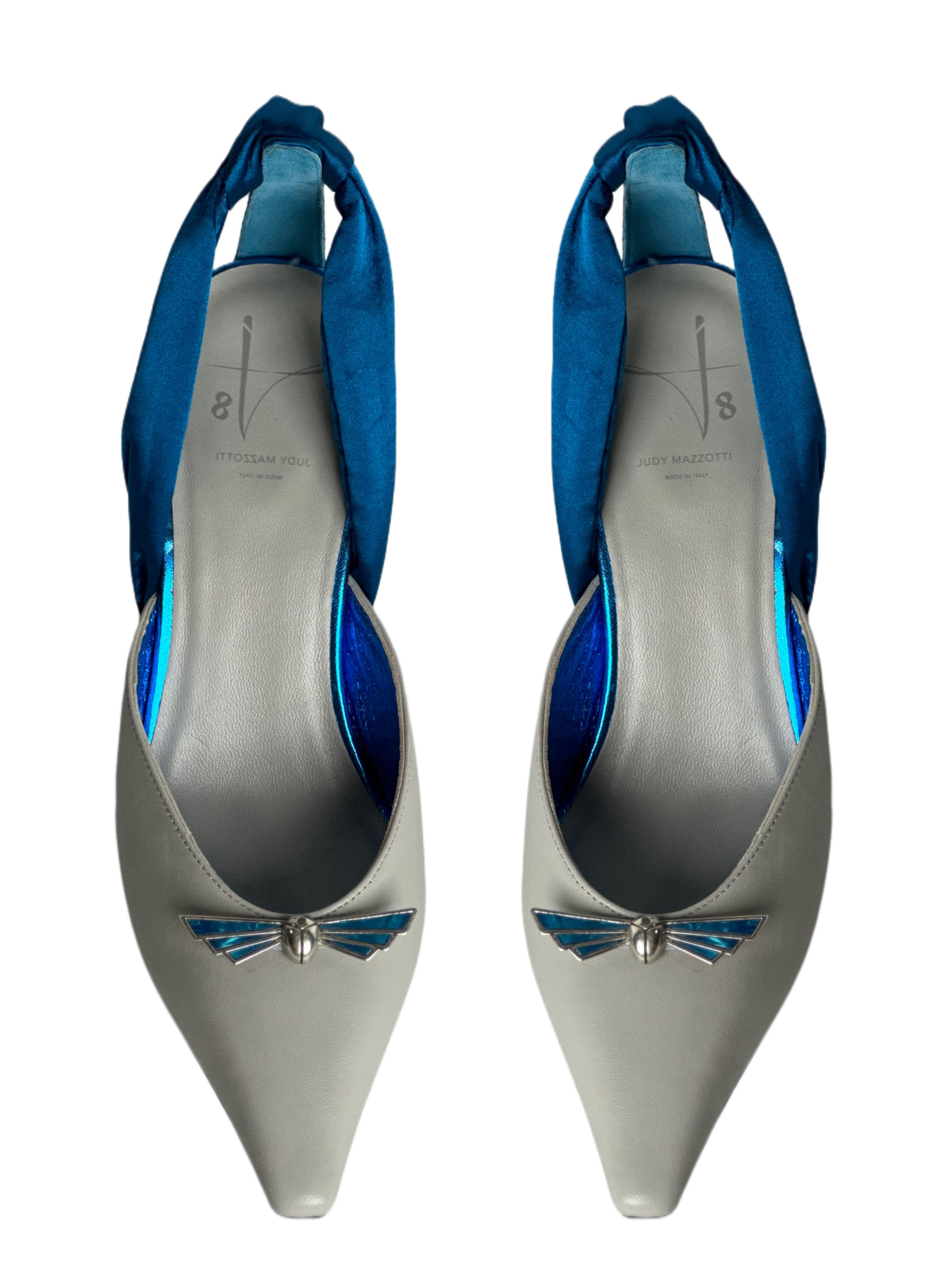 Judy Mazzotti - TAYLOR Blue women's slingback pumps