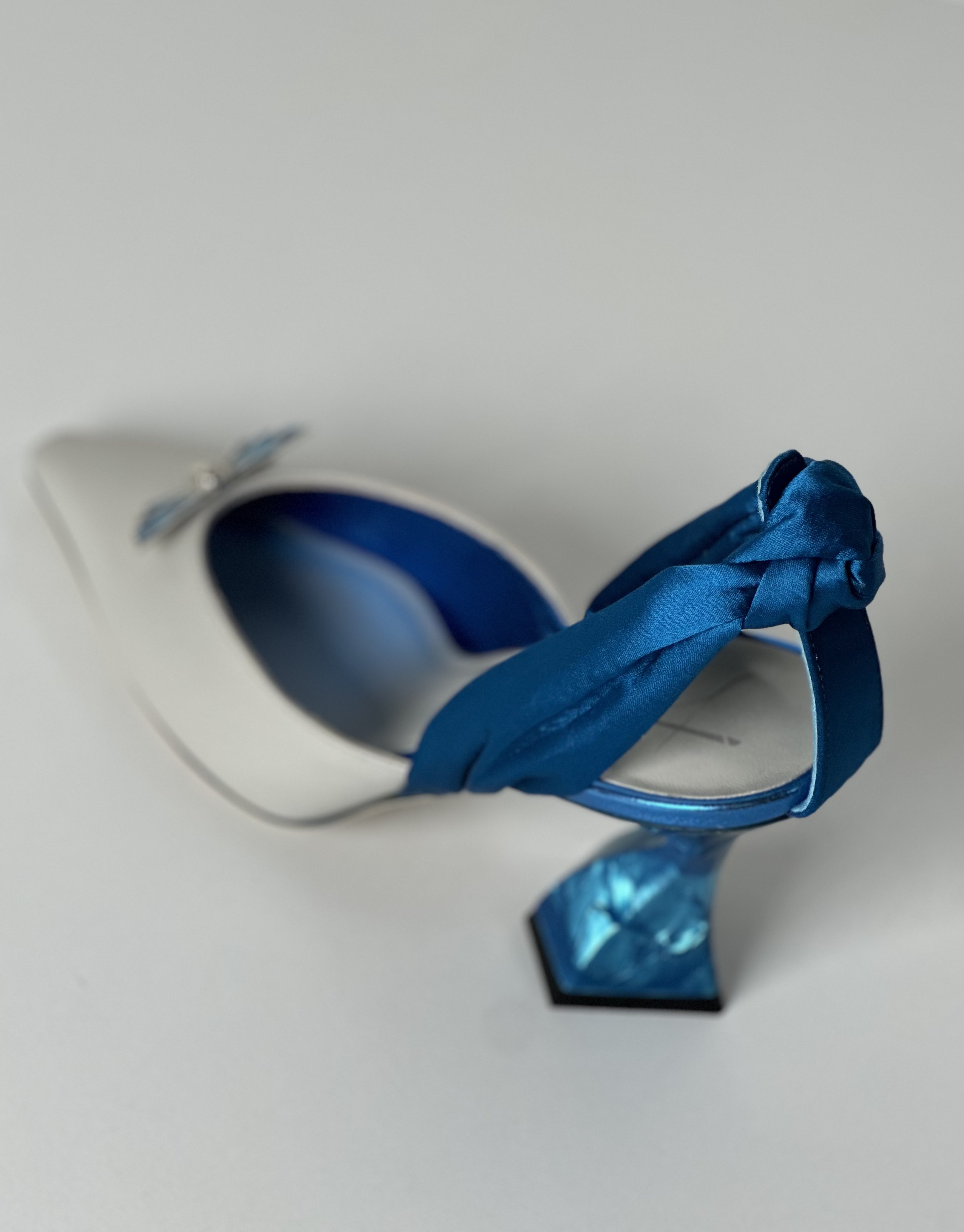 Judy Mazzotti - TAYLOR Blue women's slingback pumps