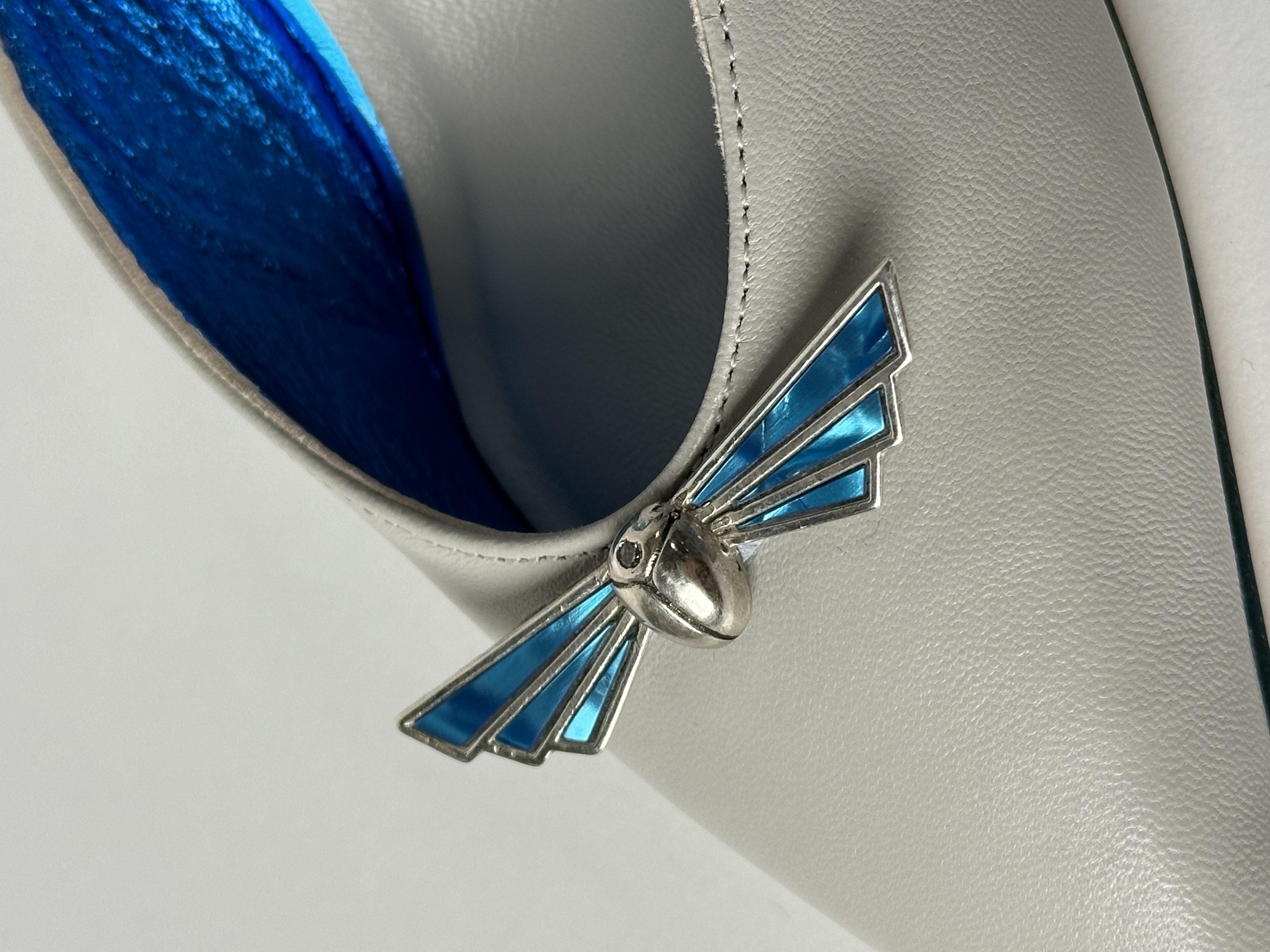 Judy Mazzotti - TAYLOR Blue women's slingback pumps