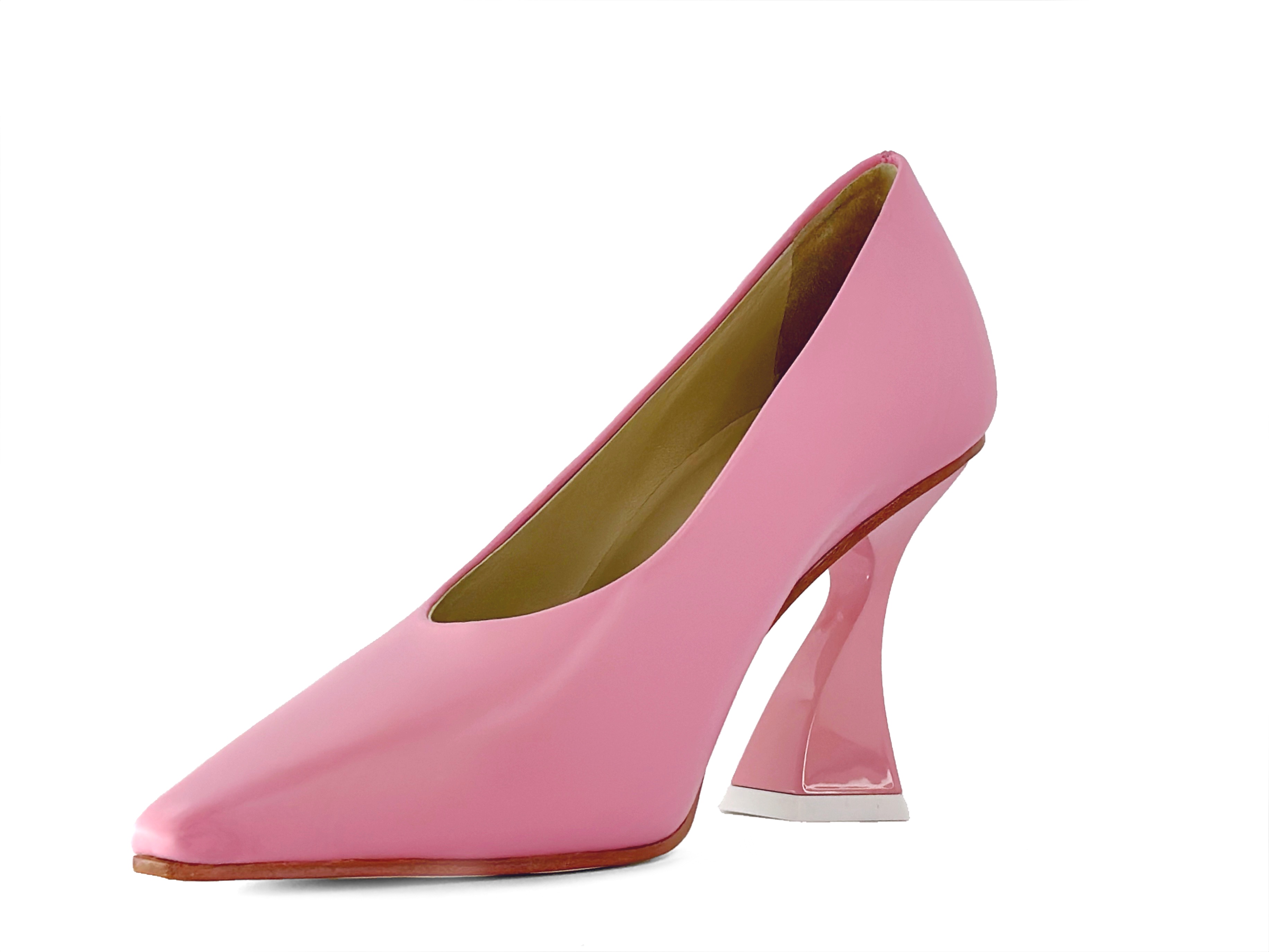 Judy Mazzotti - Pink leather pump design heels
