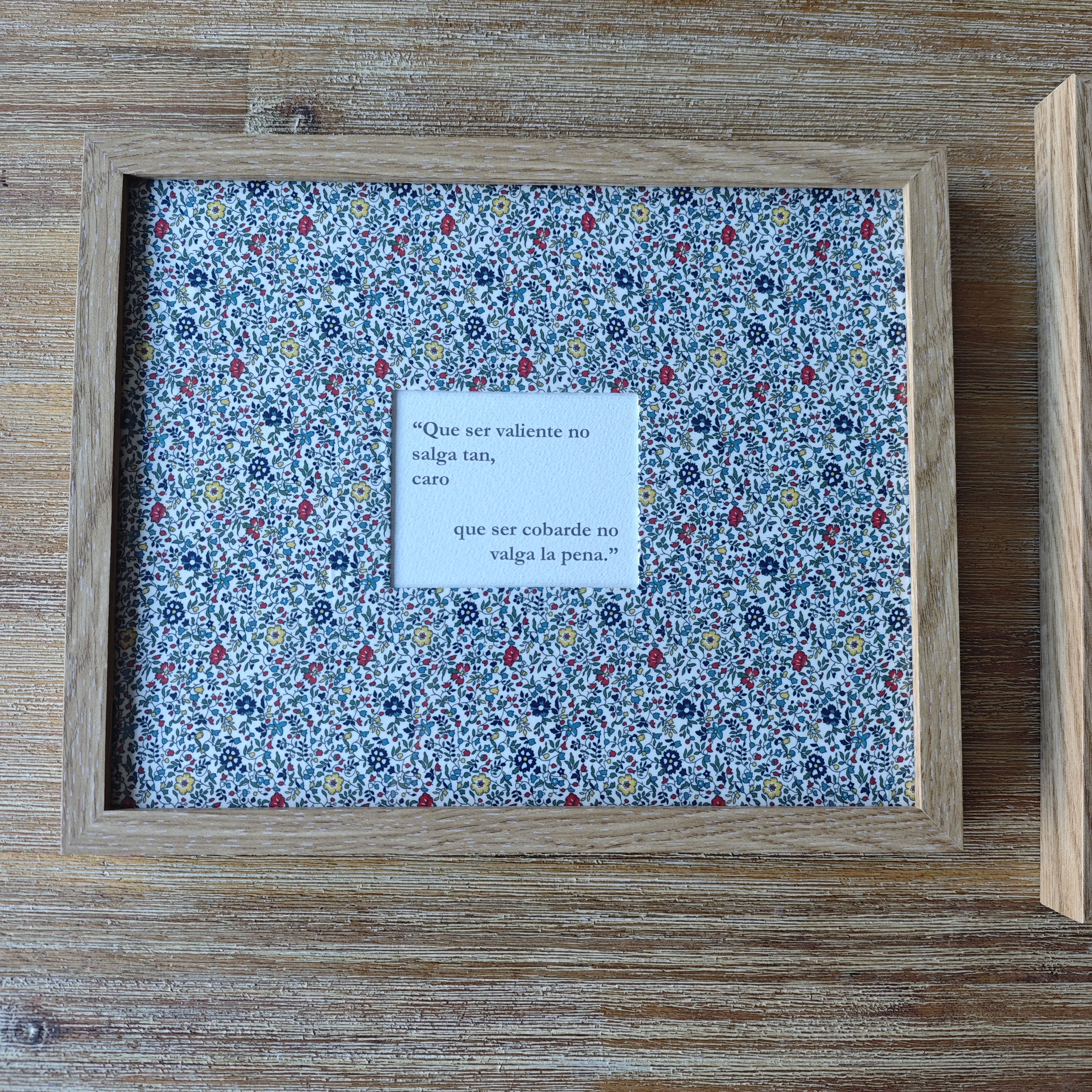 Marco frase 24x30 cm