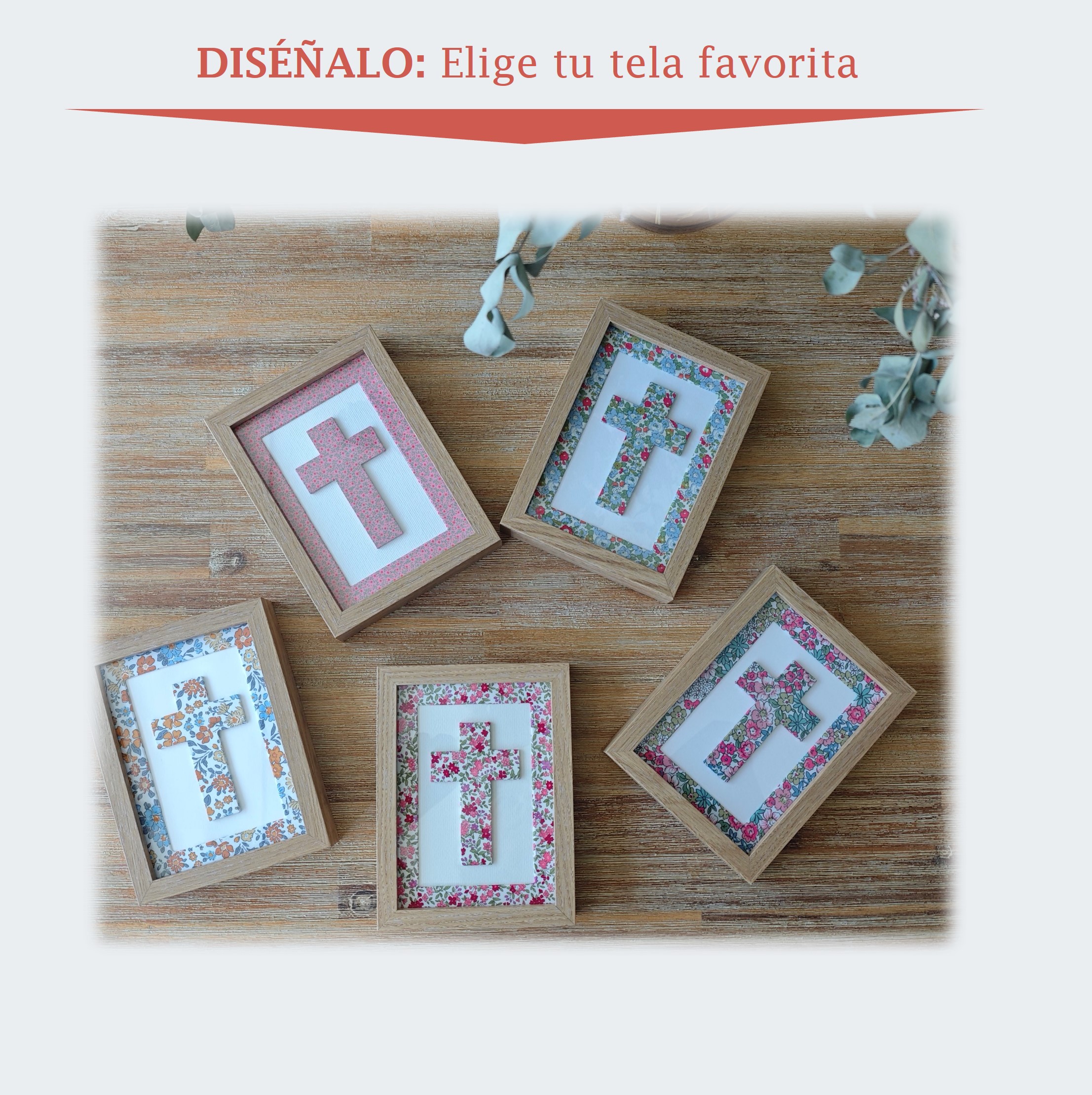 Cruz entelada mediana